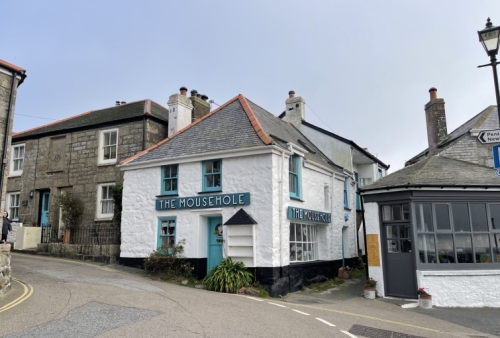 It's Mousehole - and the pronunciation here is important - not 'mouse-hole', but 'mouw-zill'. People here definitely don't like their village referred to as a residence for rodents.