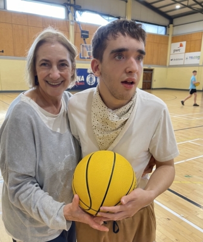 Luckily, we got to watch him play basketball.