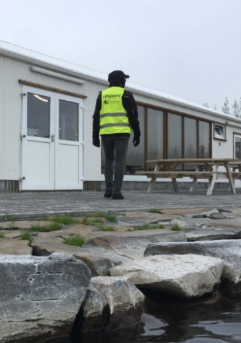 We visited a few of these hot springs; it was fun to see lifeguards decked out like this - no budgie smugglers for these guys!