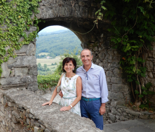 Where we met beautiful friends, Rita and Elio