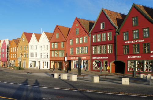 The city of Bergen - where Greg will never forget demolishing a huge king crab claw :)