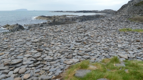 There's another interesting thing about Easedale; each year the island hosts the World Stone Skimming Championships - no shortage of good skimming stones here
