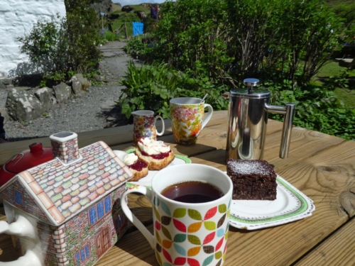 And after lunch we opted for tea and scones and a delicious chocolate brownie; could it have been better? We think not.