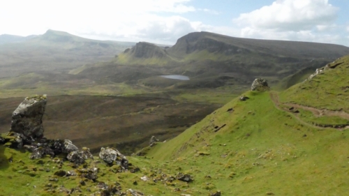 Eventually we managed to scramble down to rejoin the path