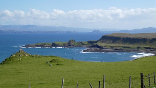 The coastline of Skye offers some spectacular scenery, like this