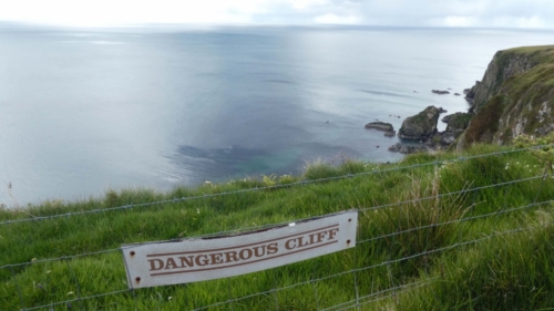 Today there are fences and signs above the cliffs warning visitors of the danger