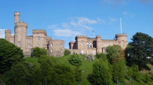 Inverness Castle, made famous by Shakespeare as Macbeth's Castle and the site of King Duncan's murder (the Bard never did let the facts interfere with a good story)