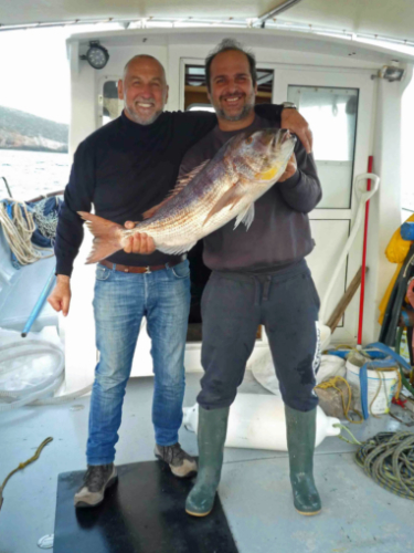 In Greece, Greg landed fish 