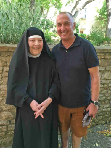 And we met quite a few priests and nuns along the way - this fun-loving Augustinian sister was from Montefalco in the province of Perugia