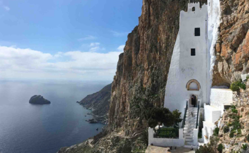 We visited countless churches on our trip (just ask Greg); this amazing monastery is on the Greek Island of Amorgos