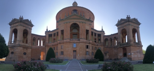 After all that walking up a steep hill, you arrive at the Sanctuary of the Madonna di San Luca.