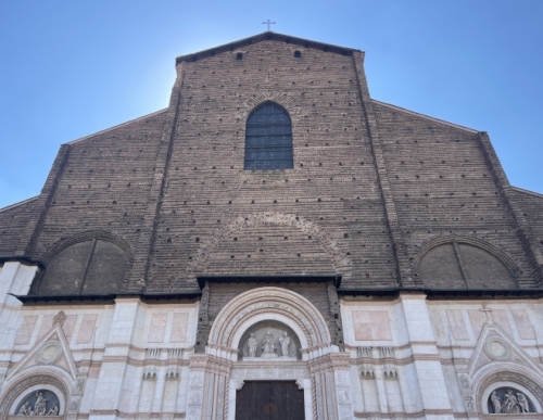 And opposite is Bologna's most important, though unfinished, church - the Basilica di San Petronio.