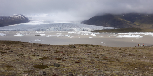 The Vatnajökull ice cap has 30 sub-glaciers - themselves giant rivers of ice - that reach out into the landscape