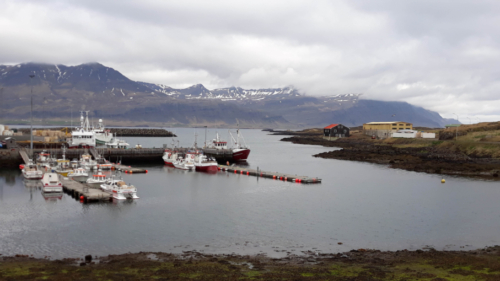 The country is located in the North Atlantic Ocean, just south of the Arctic Circle