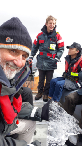 500 year old ice - that's how long it takes for a section of ice to travel down from the top of the glacier and end up in the lagoon