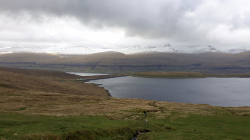 The road took us up and over the Faroes' highest mountain